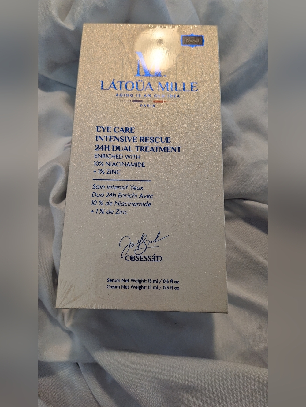 L'ATOUA MILLE Eye Care Intensive Rescue 24H Dual Treatment - Cream/Serum